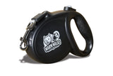 Retractable dog leash with ergonomic grip handle