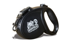 Retractable dog leash with ergonomic grip handle