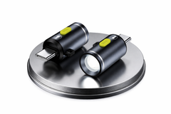 Mini Flashlight USB C LED Light Brightness 210 Lumens Get Power From Phone/Power Bank Small Size